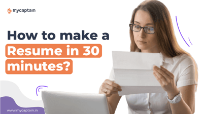 How to make a resume in 30 minutes