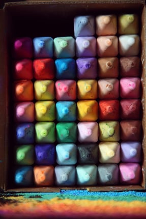 Each colour represents different emotions.